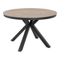 Davos eettafel Ø118 cm - matt antraciet