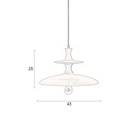 Cath hanglamp L - walnoot