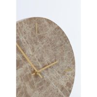 Light & Living Moreno klok op voet - marmer bruin