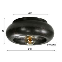 Owan plafondlamp 42cm van het woonmerk Fraaai