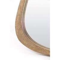 Sonora spiegel 120x5x80 cm hout mat donkerbruin