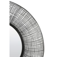 Samat spiegel Ø78x12 cm - zwart