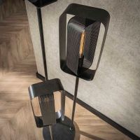 Kasey vloerlamp 3L - artic zwart