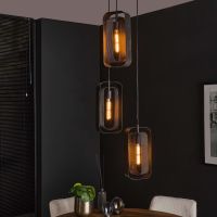 Kasey hanglamp 3L - artic zwart