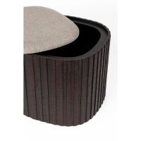 Bay opbergpoef laag - bruin