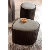 Bay opbergpoef laag - bruin