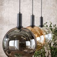 Bruno hanglamp tricolore 3-lichts - artic zwart
