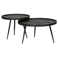 Bounds bijzettafel L hout/metaal antique goud van het woonmerk BePureHome