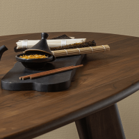 Roundly eettafel mangohout 200 x 100 cm walnoot van het woonmerk BePureHome