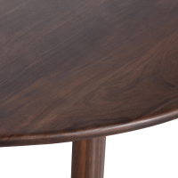 Roundly eettafel mangohout 160 x 110 cm walnoot van het woonmerk BePureHome