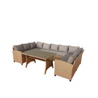 Nordic Home Elisabeth loungeset 9 personen - naturel