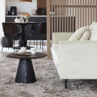 Posture salontafel hout ø70 cm zwart van het woonmerk BePureHome