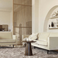 Posture bijzettafel hout walnoot van het woonmerk BePureHome