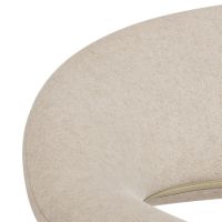 Nøra Lievy armstoel | zwart metaal onderstel | stof Apia - zand