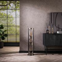 Sherrie vloerlamp Ø25 cm L - zwart nikkel