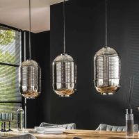Fraaai Celine hanglamp 3L - chrome glas