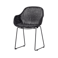 Willow eetkamerstoel rattan/metaal van het woonmerk Woood