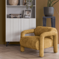 Lenny fauteuil grove textuur velvet van het woonmerk Woood