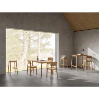 Elin eetkamerstoel | naturel oak onderstel | matt oak - naturel