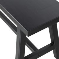 Imme bankje 110 cm hout - zwart