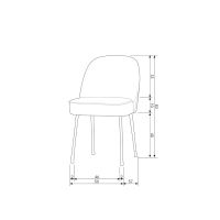 Vogue eetkamerstoel geweven stof - zand