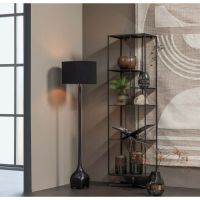 Foss lampenvoet aluminium antiek zwart/bruin