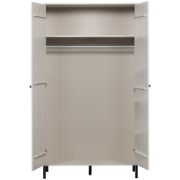 Xina garderobekast grenen - wolkengrijs