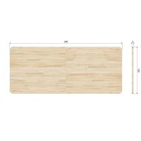 Woood Tablo XL tafelblad curved eiken 240x100 cm - naturel