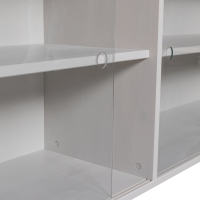 Klink opzetkast grenen - mist