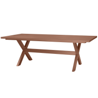 Woood Delta picknick tuintafel 220x100 cm aluminium - terra