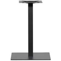 Bistro vierkante buisvoet metaal 72x50x50 cm - zwart