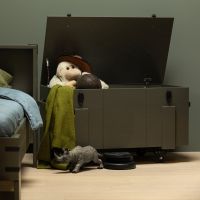 Bobby opbergkist grenen - forest