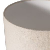 Loft tafellamp metaal/bouclé 90xø22 cm - naturel