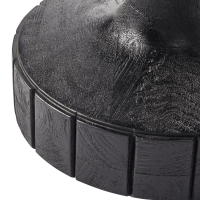 Soya bijzettafel mangohout/glas - zwart