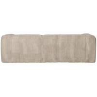 Woood Bean chaise loungue rechts grove ribstof - travertin