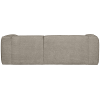 Bean chaise longue rechts grove melange - travertin