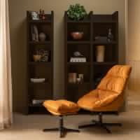 Yaro draaibare fauteuil met hocker