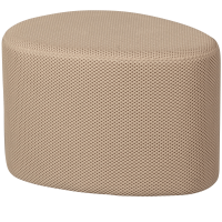Puuk poef mesh 38x60x47 cm - naturel