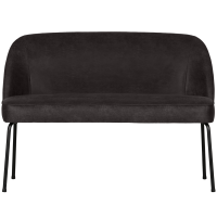 Woood Vogue eetbank leer - zwart