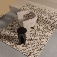 Woood Tiwa fauteuil bouclé - beige