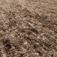 Efia vloerkleed wol 170x240 cm - bruin melange