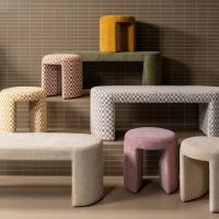 Jacob bankje ruit - zand