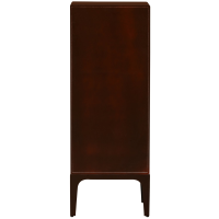 Merge ladekast 6 lades hout - bruin/rood