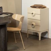 Merge ladekast 4 lades hout - greige