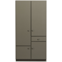 Alfie kledingkast small 107 cm - grenen forest