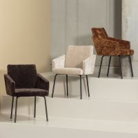 Mount eetkamerstoel chenille