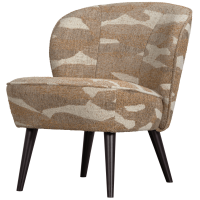 Sara fauteuil geweven camouflage - groen