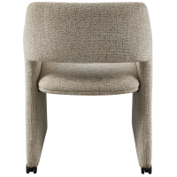 Lyric eetkamerstoel met wielen - greige