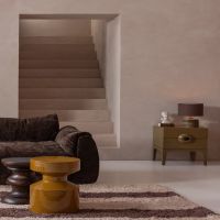 Ferry ronde bijzettafel - ø30 cm - honinggeel