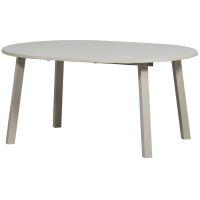 Janne uitschuifbare eettafel rond eiken - dakargrau